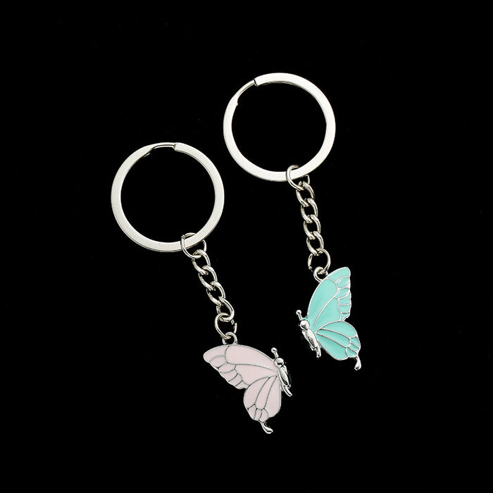 Wholesale Magnetic Butterfly Zinc Alloy Keychains JDC-KC-XinJun009