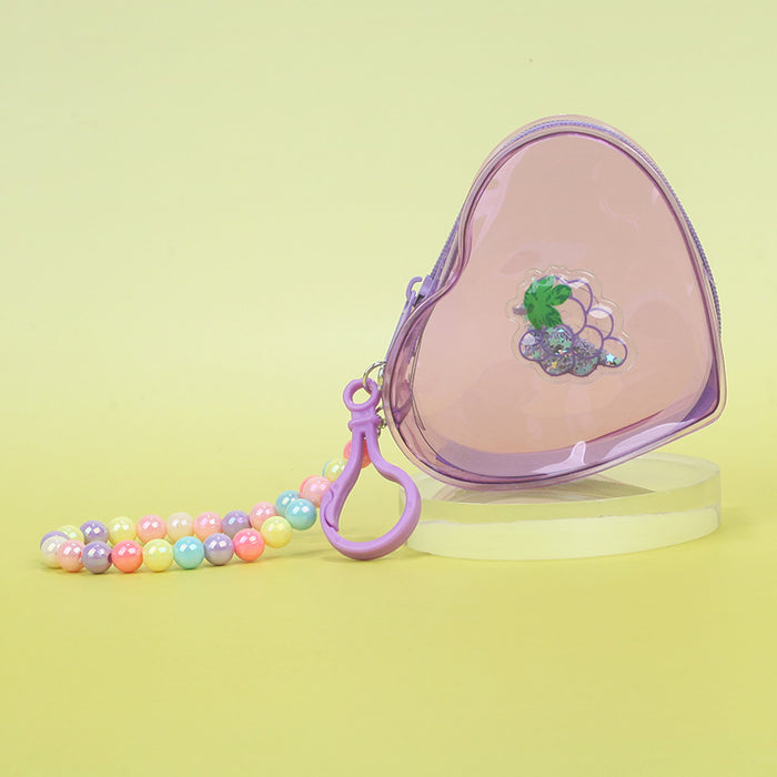 Wholesale Trendy Transparent PVC Jelly Coin Purse In Banana Color Portable Small Storage Pouch With Keychain Cute Everyday Bag Charm For Resale