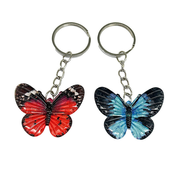 Wholesale Butterfly Pendant Bead Acrylic Keychain JDC-KC-TYS012