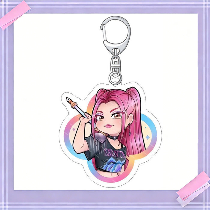 Wholesale 10pcs/set K-POP anime merchandise acrylic keychains and pendants