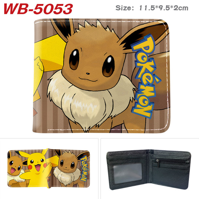 Wholesale Cute Anime Elf Pattern PU Bifold Wallet Short Card Holder Coin Purse Everyday Chic Fashion Accessory