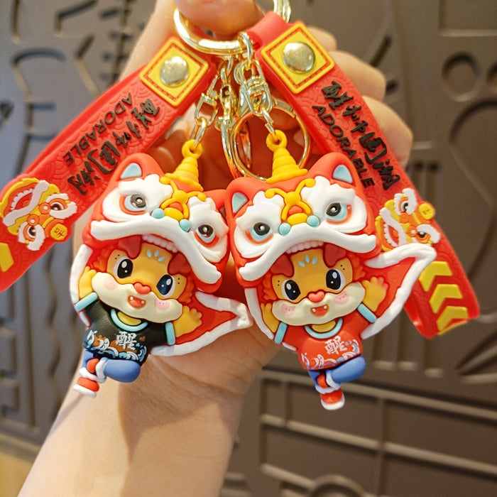 Wholesale Cartoon Silicone Doll Keychain JDC-KC-MingT184