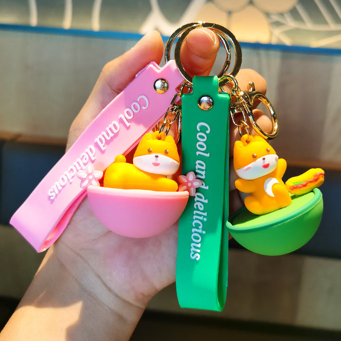 Wholesale Cartoon Doll Silicone Keychain JDC-KC-Tingm138