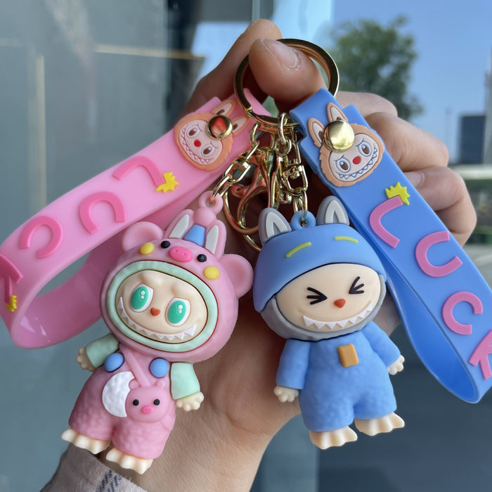 Wholesale Small Sheep Keychain Bag Pendant Doll Grabbing Machine Cartoon Doll Couple Small Gift