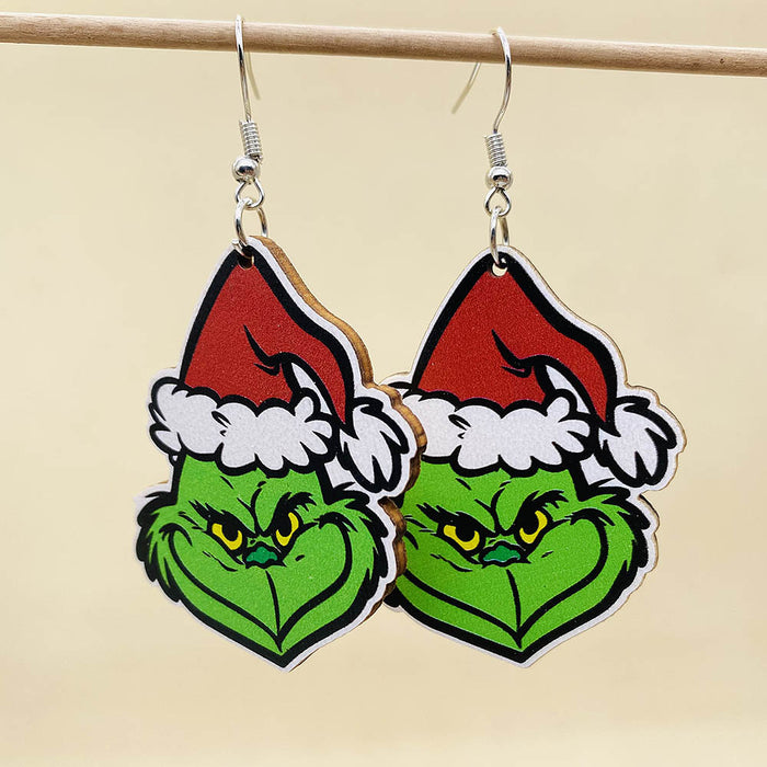 Wholesale Christmas Wooden Earrings JDC-ES-Susheng012