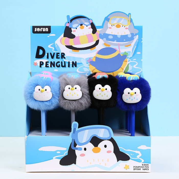 Wholesale Lamb' s Wool Pom-Pom Gel Pen