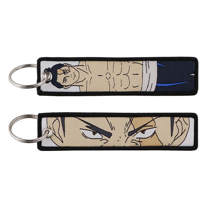Wholesale  Woven Label Keychain Lanyard Office Id Badge Woven Fabric Accessory Pendant
