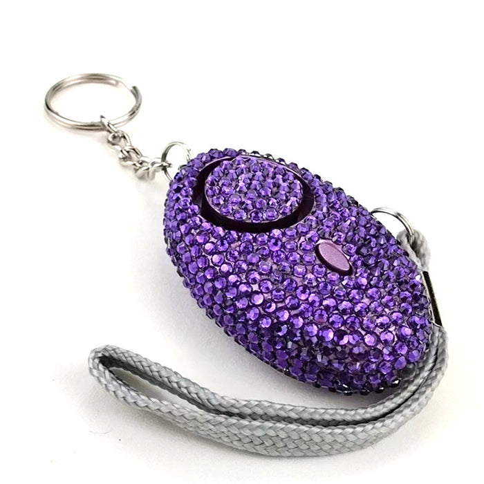 Wholesale Diamond Studded Personal Safety Alarm Chic Purple Fashion Accessory For Gift And Boutique Resale