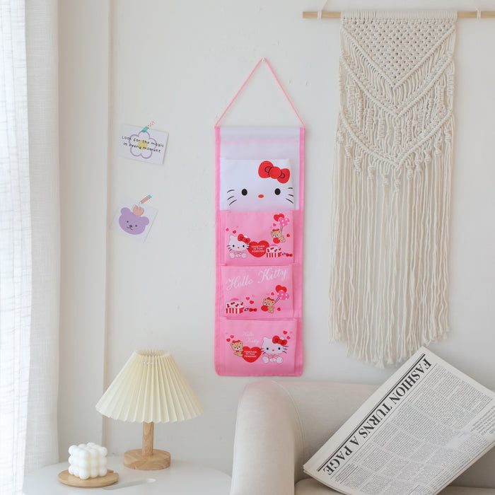 Wholesale Household Convenient Hanging Bag Cartoon 4-Grid Cotton and Hemp Storage Bag (S) JDC-CS-YC002
