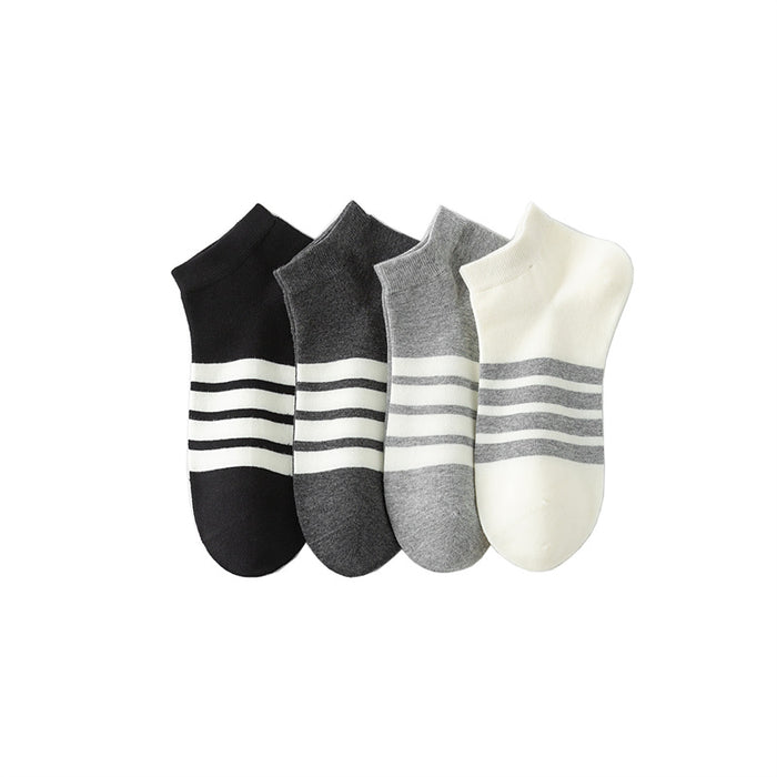 Wholesale Couple sports socks with asymmetrical stripes on the four bars