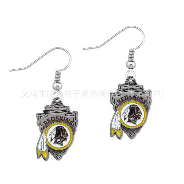 Wholesale Rugby team logo earrings