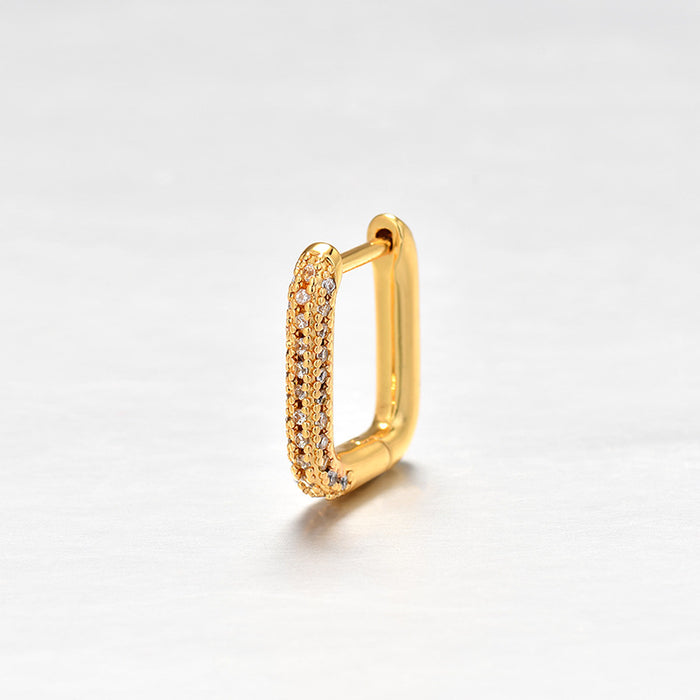Wholesale New high-end geometric ear buckle retro earrings temperament earrings simple and personalized earrings