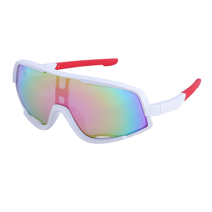Wholesale  Colorful Sports Riding Glasses Men's Trendy Connected Lens shades Outdoor Sports Sunglasses Women's Advanced Sense