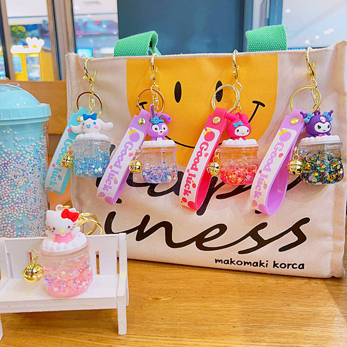 Llavero de figura de botella flotante al por mayor JDC-KC-YDAO089