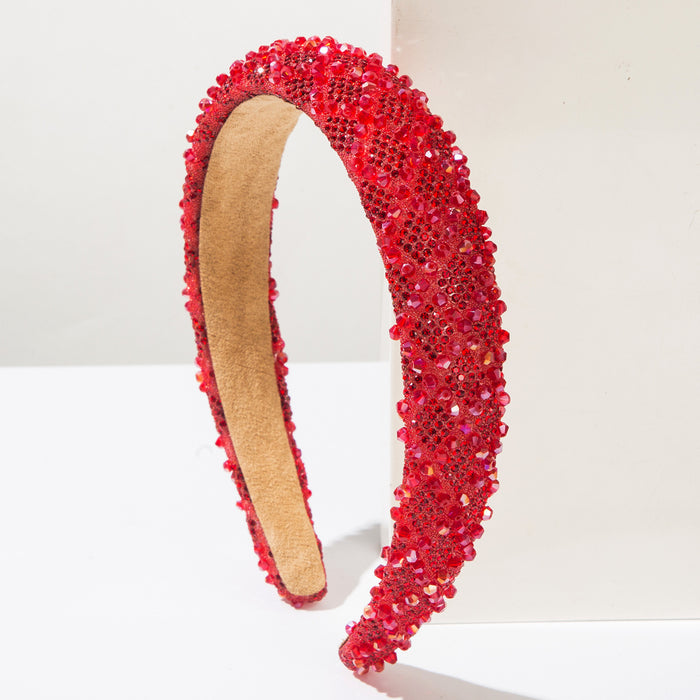 Wholesale Full Diamond Crystal Headband for Women High Crown Hair Accessory