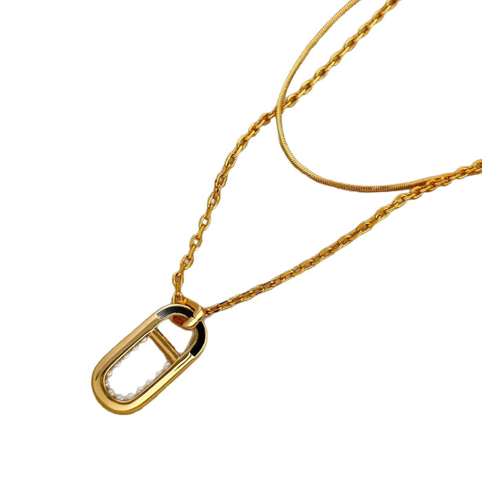 Wholesale Simplicity, individuality, fashion, diamond studded necklace, high-end niche design, light luxury accessory, collarbone chain