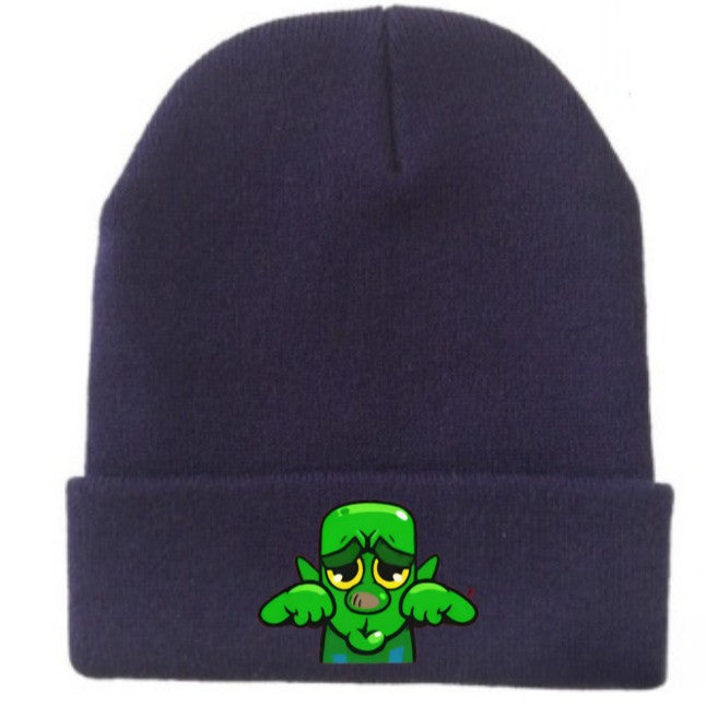 Wholesale Cartoon knitted hat colorful wool hat  parent child warm hat