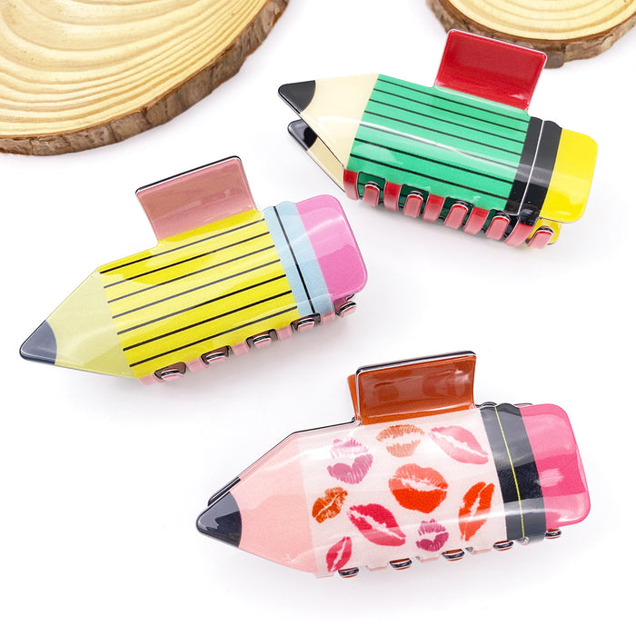 Wholesale Pencil Color Puzzle Hair Clip