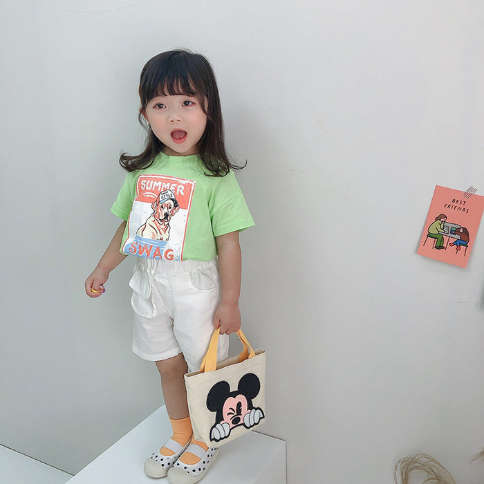 Wholesale Fashion Cartoon Canvas Tote Bag  JDC-HB-YuanDuo029