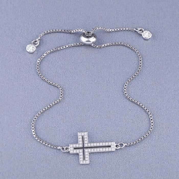 Wholesale Zircon Micro-inlay Hollow Design Bracelet