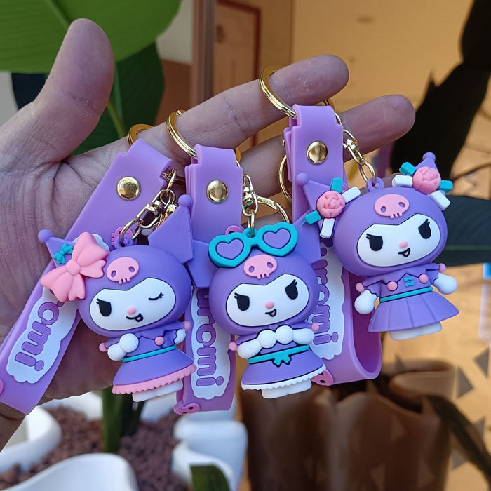 Wholesale Cartoon Silicone Anime Keychain JDC-KC-YiChang036