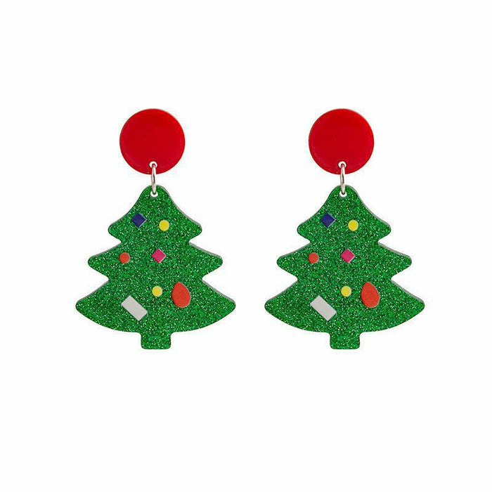 Wholesale Christmas Sweet and creative snowflake earrings