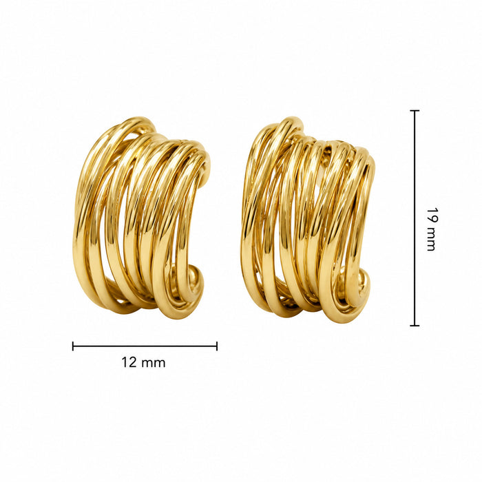 Wholesale stainless steel earrings,  unique design,  exquisite curved earrings,  factory wholesale.