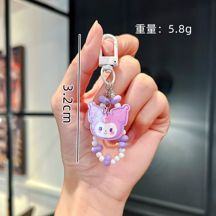 Wholesale Handmade Beaded Cute Mobile Phone Chain  Accessories  Bracelet Keychain Pendant