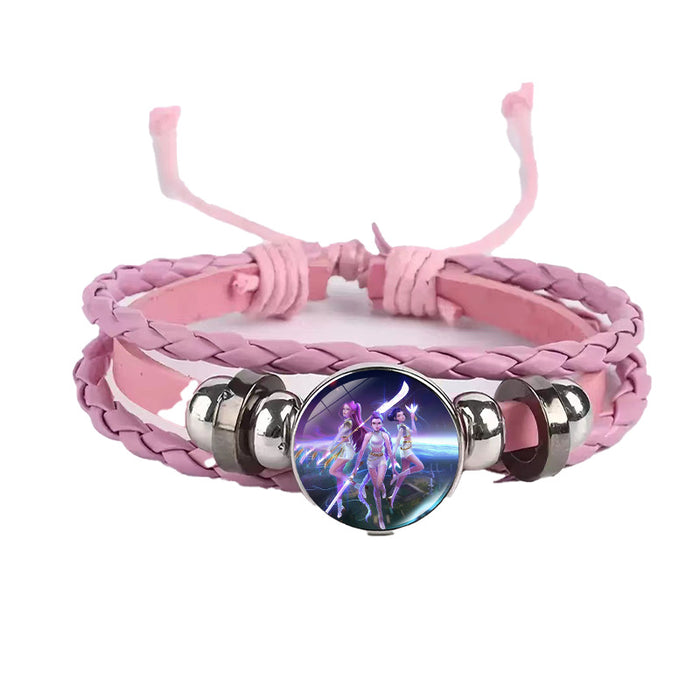 Wholesale Kpop Cute Cartoon Time  Bracelet