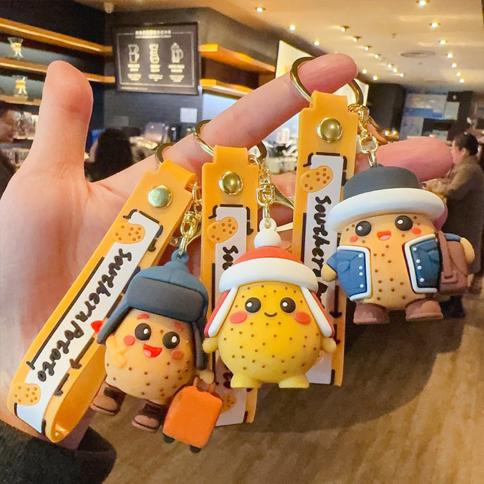 Wholesale Cartoon Small Potato PVC Keychain JDC-KC-JinG003