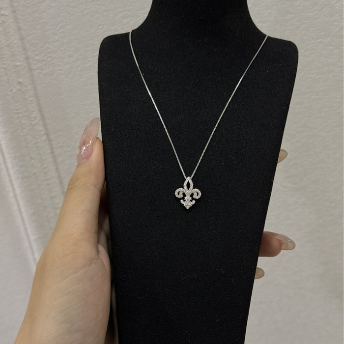 Wholesale Necklace Sterling Silver Necklace Gold Plated Clavicle Chain Niche Exquisite Diamond-encrusted