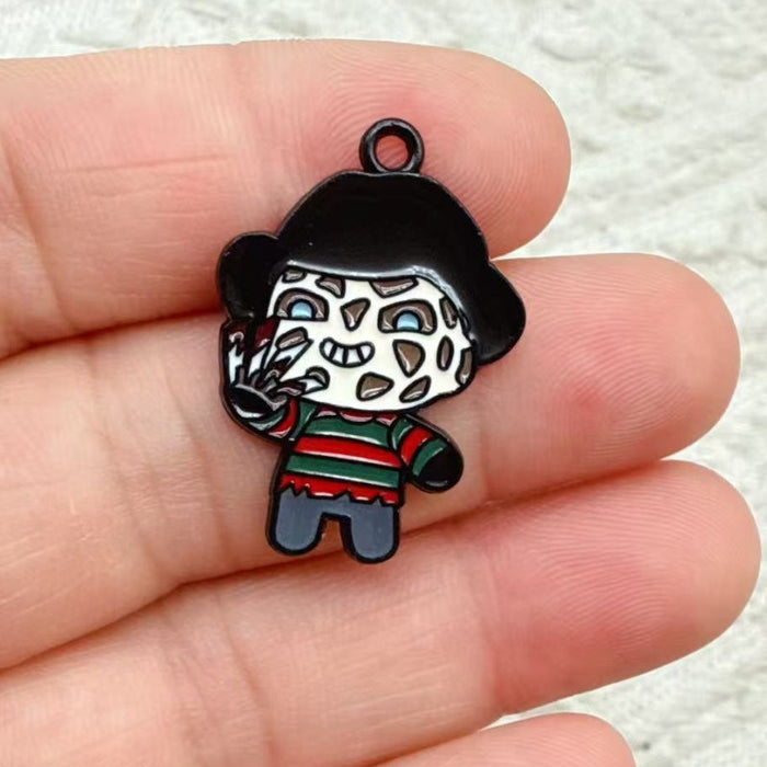 Wholesale 10pcs  Series Monster DIY Alloy Drip Pendant Keychain Earrings Bag Charm