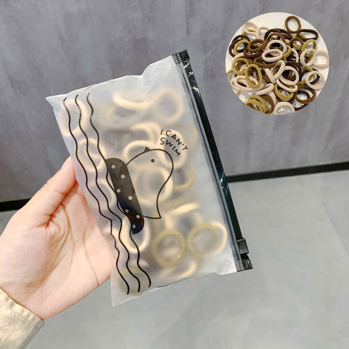 Wholesale 3cm Kidsren's Hair Scrunchies Colorfulful Seamless Hair Rope Hair Rubber Band