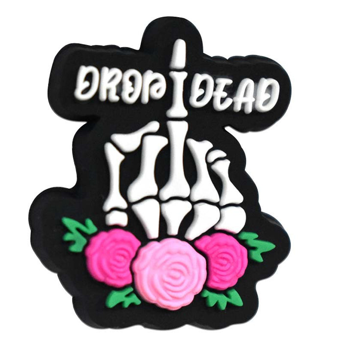Wholesale  horror beads beaded patch PVC soft glue handmade detachable ballpoint pen accessories