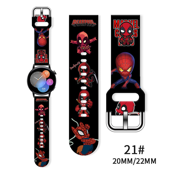 Wholesale Printed Silicone Watch Strap Wrist Strap JDC-WD-NuoQi065