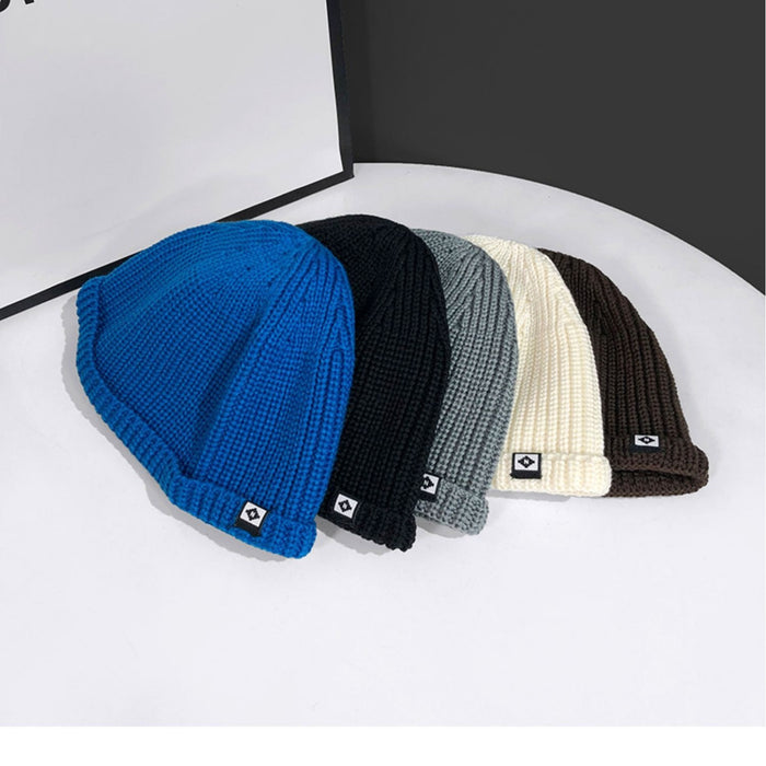 Wholesale Hat, small patch fabric, knitted yarn hat