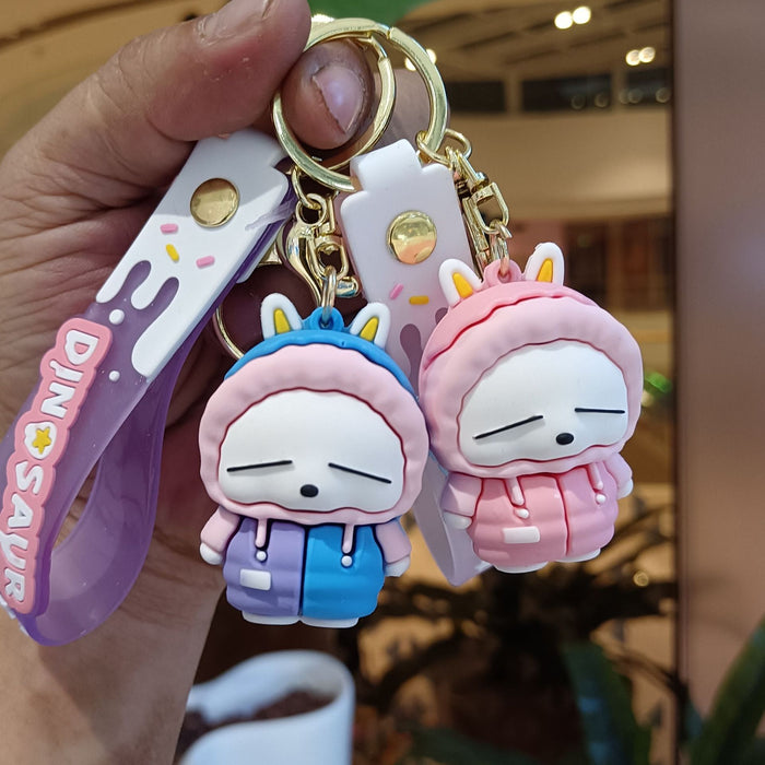 Wholesale Silicone Cartoon Doll Keychain JDC-KC-YiChang-006