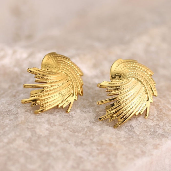 Wholesale Stainless Steel Geometric Oil-pressure Earrings