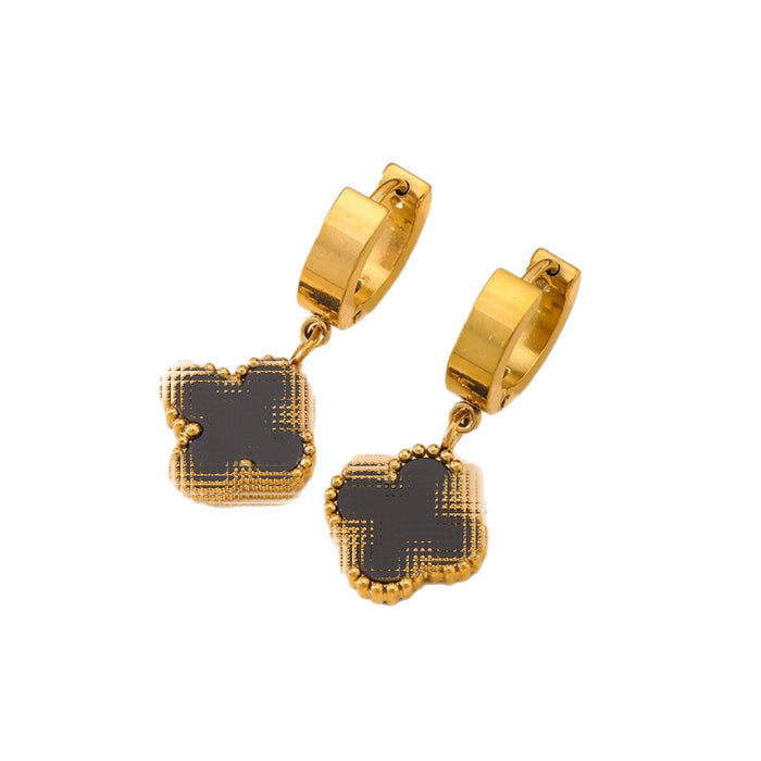 Wholesale Tassel Lucky Four Leaf Clover Earrings