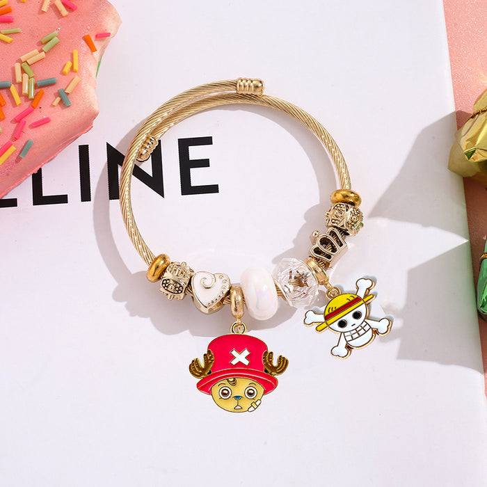 Wholesale Beaded Bracelet with Pendant Fashion Jewelry Accessory Boutique Resale Gift MOQ≥2