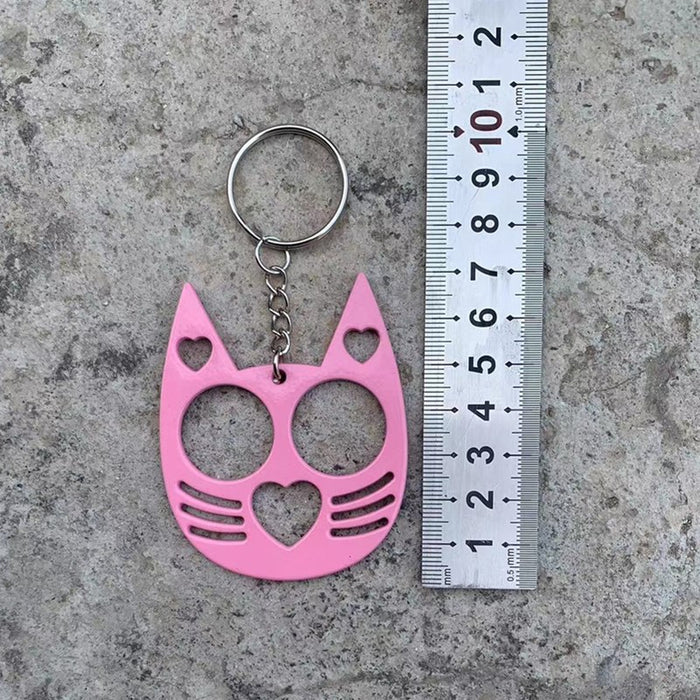 Wholesale Aluminum Alloy Multifunctional Love Cute Cat Keychain JDC-KC-KB021