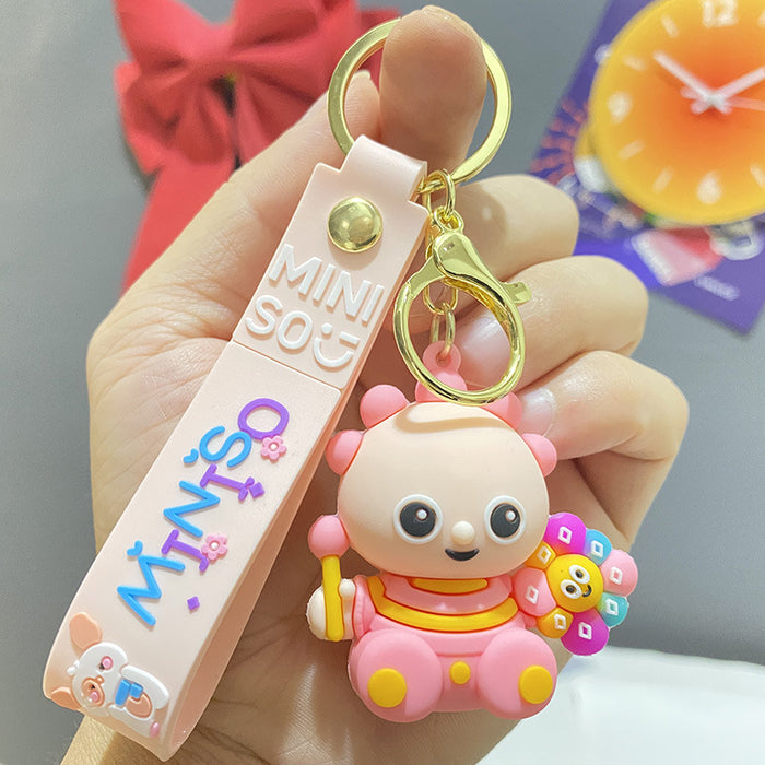 Wholesale PVC Cartoon Doll Keychain JDC-KC-WuYi131