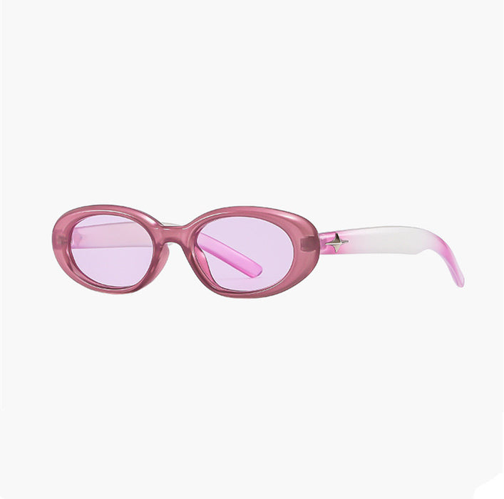 Wholesale Sunglasses, men's and women's new sunglasses, retro round face, small frame, cat eye polarized mirror