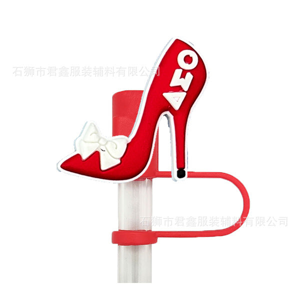 Wholesale 50pcs Red Community Straw Cap  Decorative Dust Plug Straw Cover