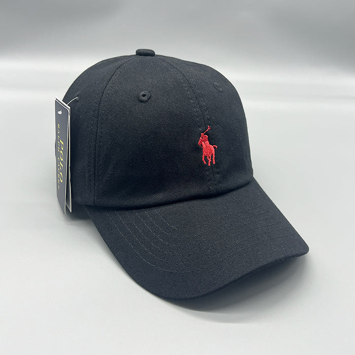 Wholesale Horse Embroidery Baseball Cap Pure Cotton Washed Cloth Unisex Sun Protection