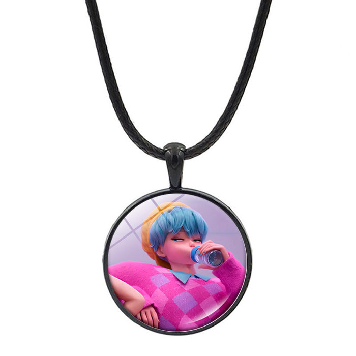 Wholesale Cartoon Anime Pendant Jewelry Sweater Chain Necklace