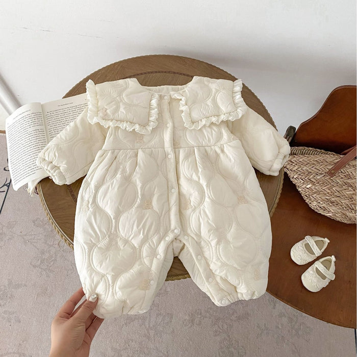 Wholesale Autumn and Winter Jumpsuit Plus Velvet Padded Baby Clothes JDC-BC-WeiNiS024