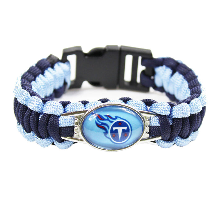 Wholesale  Football Team Woven Bracelet Outdoor Lifesaving Bracelet