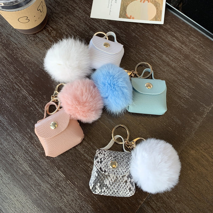 Wholesale Hair Ball Keychain Bags Hanging Accessories for Backpacks Hanging Pendants for Mini Suitcases Hanging Accessories for Backpacks JDC-KC-JF002