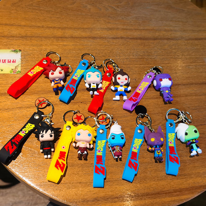 Wholesale Rubber Cartoon Doll Three-dimensional Keychain JDC-KC-Tingm089